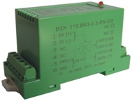 44、DIN 1X1 ISO PN-U(A)-P-O系列 模擬量正負極輸出線性調節控制隔離放大器
