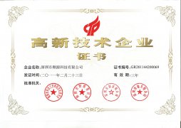 1. 高新技術企業認證證書    （2007-2021）